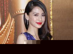 Angelababy深V长裙玩诱惑 不惧主持谈影帝